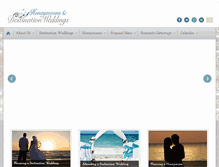 Tablet Screenshot of honeymoonsdestinationweddings.com